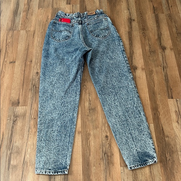 LEE WOMENS VINTAGE 90s ACID WASH HIGH RISE JEANS Sz 10 MED - Picture 2 of 11